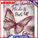 5D DIY Full Drill Diamond Painting Flying Butterfly Craft Needlework Set Decor