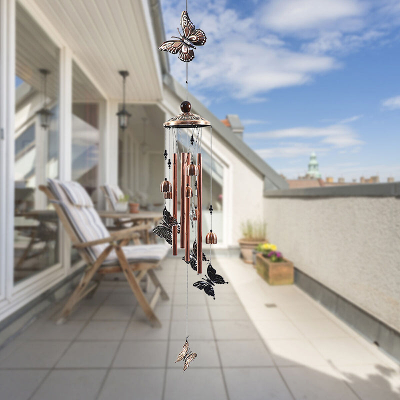 Butterfly Wind Chimes Gifts for Mom Windchimes Outdoor Decorations with S Hook