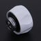 G1/4 Thread Quick Fixing Hard Tube Connector for PC Water Cooling(White)