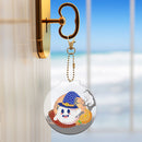 2pcs 5D Diamond Painting Keyring DIY Round Keychain Bag Pendant (YSK203)