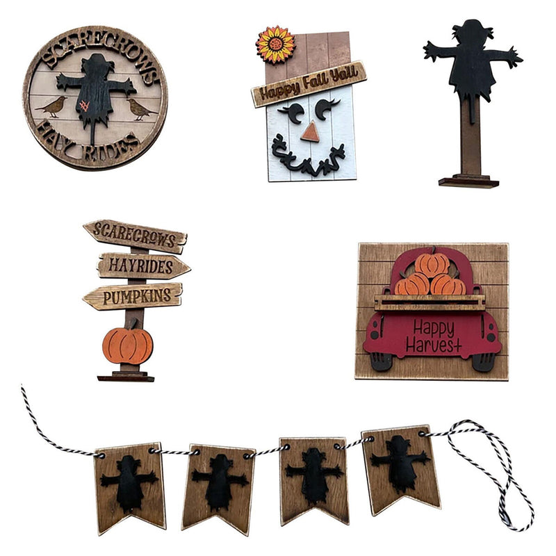 Wooden Layer Trays Decorative Sign Durable Farm Style Crafts Holiday Party Gifts