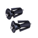 One Pair Bike Bicycle Aluminum Handlebar Grips Handle Bar Cap black
