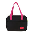 Portable Waterproof Thickness Insulated Picnic School Lunch Bag (Black)