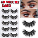 False Eyelashes 4D  Faux Mink Hair Full Volume Thick Eye Lash Extension