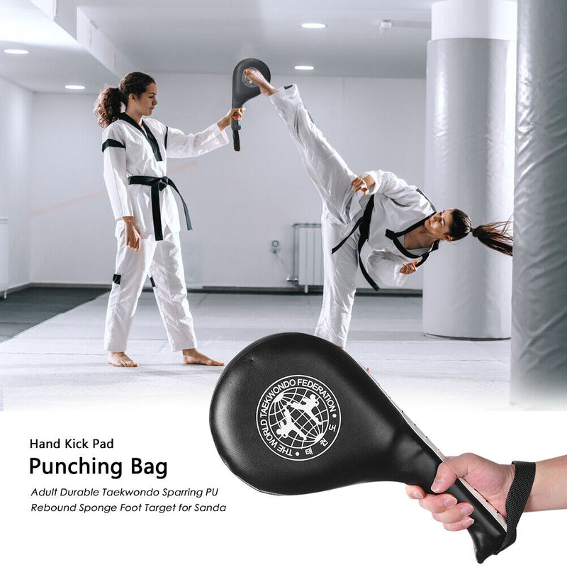 Taekwondo Boxing Training Pads Karate Punch MMA Sponge Foot Target (Black) Newly