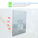 Wall Mounted Plastic Shampoo Bottle Shelf Self Adhesive Holder Organizer Stand