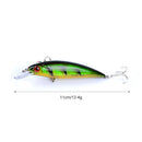 11cm 13.4g Fishing Lure Swimbaits Hook Bass Wobbler Floating Minnow Hard Bait