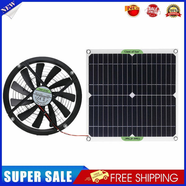 20W 12V Exhaust Fan Outdoor Chicken House Mini Solar Panel Ventilator Fan