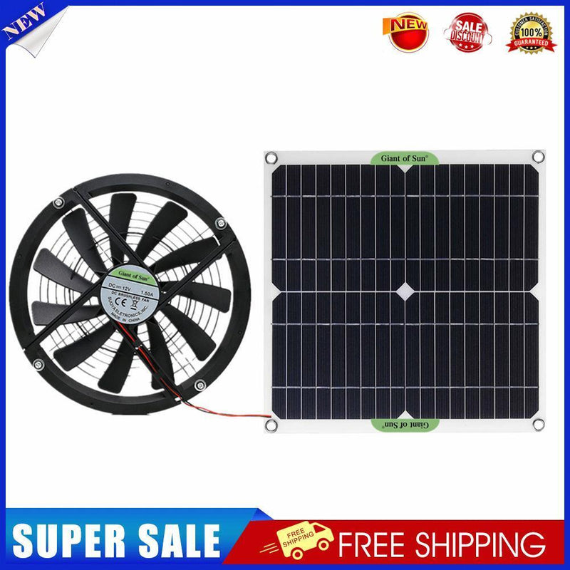 20W 12V Exhaust Fan Outdoor Chicken House Mini Solar Panel Ventilator Fan