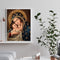 Hand Painted on Canvas DIY Virgin Child Oil Paint By Numbers Drawing Kit Craft
