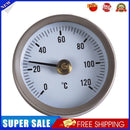 Pipe Thermometer Temperature Gauge w/ Clip-On Spring 0-120? 63mm Dial Dia
