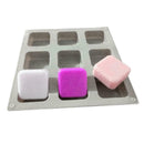 9 Grid DIY Silicone Soap Mold Handmade Soap Making Square N0H8 H7O7 R7M3