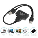 USB 2.0 to Sata Adapter for 2.5/3.5 inch Hard Disk Drive Converter Cable