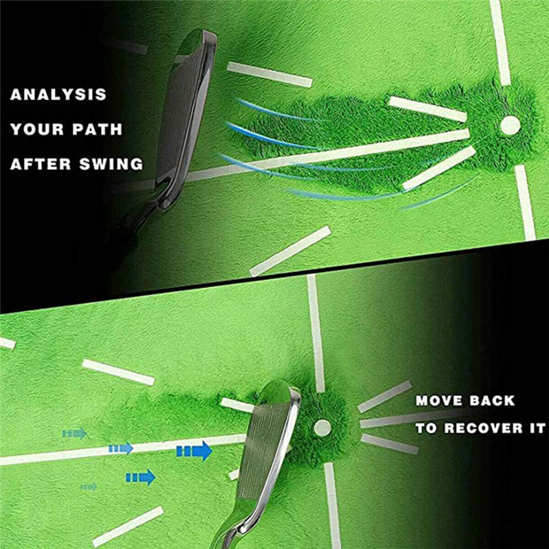 Detection Golf Training Mat Hitting Mat Batting Golf Practice Aid Game Training