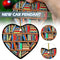 Book Lovers Heart-Shaped Bookshelf Pendant Ornament Christmas Tree Decor x 1Pc#