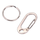 Zinc Alloy Carabiner D-Ring Key Chain Camping Keyring Hook Outdoor Travel Kit