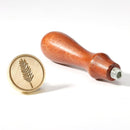 Retro Plant Series Yellow Pear Handle Document Sealing Wax Seal Stamp Post De