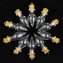 10 x Mini Empty Teardrop-shaped Vials Glass Bottles Vial Charm Pendant T hot.