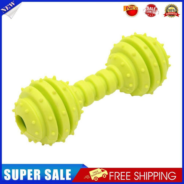 Dog Toys Pet Molar Teeth Stick Bite Sound Interactive Training Ball (Green)