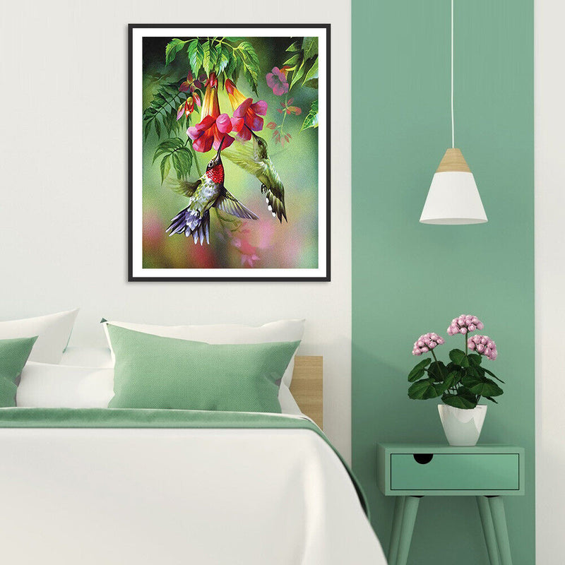 Digital Paint Flowers Painted By Numbers On Canvas Decor