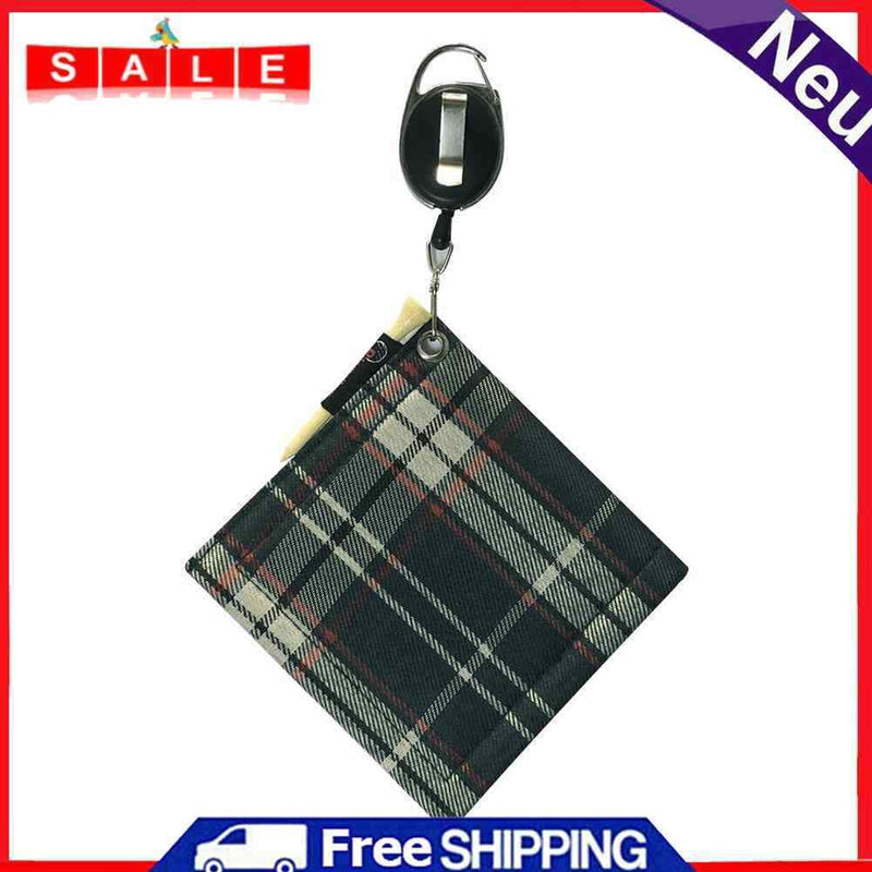 Golf Ball Cleaning Towel Golf Club Head Wiping Cloth Cleaner Tool (Green)