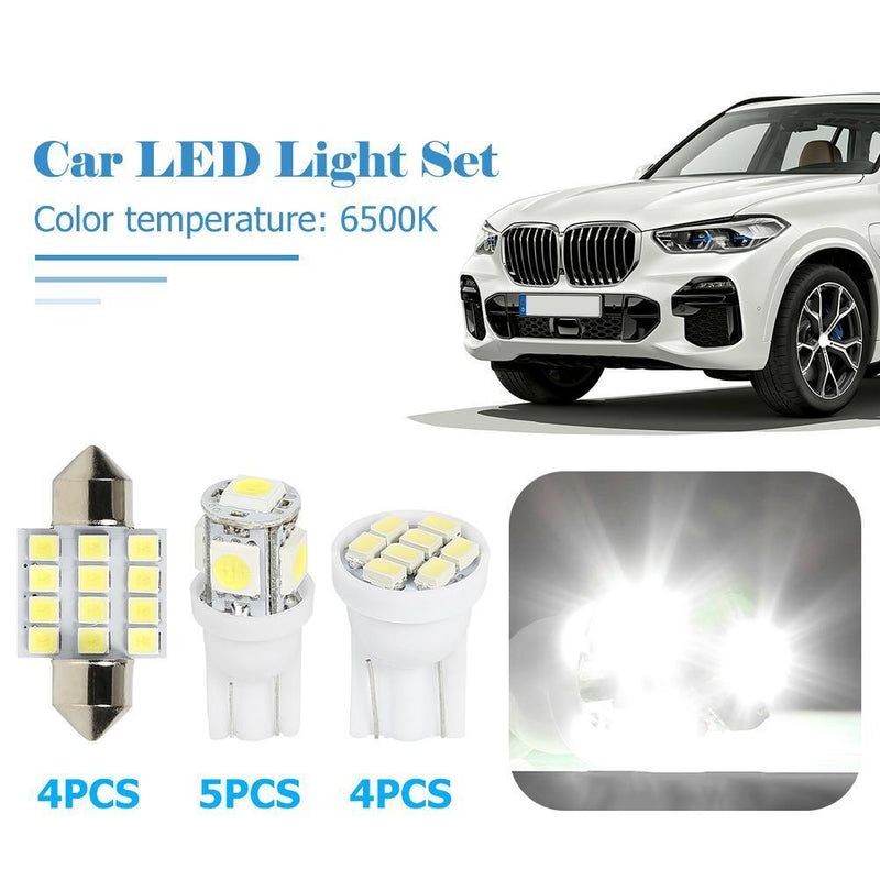 13pcs/set LED Bulbs for Car Indoor Doom Map Light Outdoor License Plate Lamp