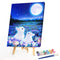 Digital Oil Paint By Numbers Animal Color Drawing Modern Canvas Art