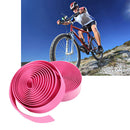2PCS Cycling Road Bike Sports Cork Handlebar Tape+ 2 Bar plug pink