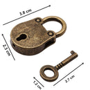 Suitcase Mini Diary Protector Lock with Key Security Tool Padlock Metal Bear