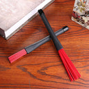 2pcs Retractable Jazz Drum Brushes Sticks Percussion Drumsticks (Red)