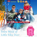Sand Mould Tool Sika Deer Shaped Snowballs Mold for Kids Outdoor Fun Sports Game