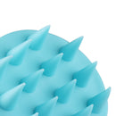 Silicone Shower Hair Wash Comb Brush Head Scalp Massage Brush (Light Blue) Newly