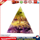 Pyramid Ogan Crystal Energy Tower Nature Reiki Chakra Crushed Stone (A) Newly