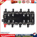 1 To 8 Multi Way Splitter RGB PWM HUB 12V/4 Pin for Fan Motherboard (4D) Newly