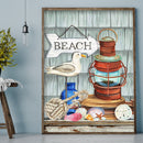Full Embroidery Stamped Seaside Elements DIY 11CT Cotton Thread Cross Stitch