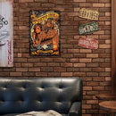 Tin Plates Wall Signs Painting Sexy Tattoo Girl Metal Plate Poster for Home