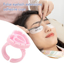 100pcs Heart Eyelash Extension Glue Ring Holder Eye Lash Disposable Glue Cu