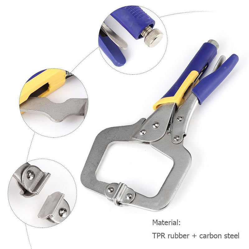 Multi-functional Flat Locking Grip Vise ?Pliers Carbon Steel C Clamp (11in)