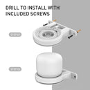 1pc Smart Speaker Wall Bracket for Google Nest WiFi Wireless Router (White)