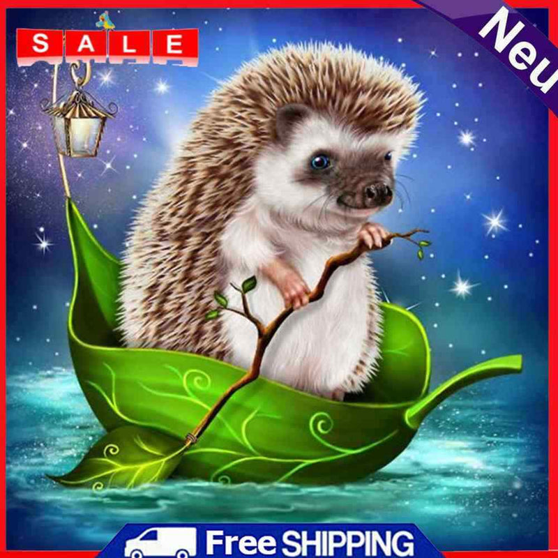 Rhinestone Crafts 5D DIY Diamond Embroidery Painting Mosaic Hedgehog Bead Art