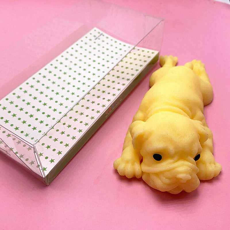 Simulation Soft Dogs Squeeze Ball Puzzle Anti Stress Artifact (Yellow Dog) Newly