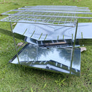 Stainless Steel BBQ Grill Rack Portable Folding Camping Mini Bracket (A)