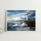 Lighthouse Drawing Frameless DIY Oil Paint by Numbers Canvas Home Decor Kit