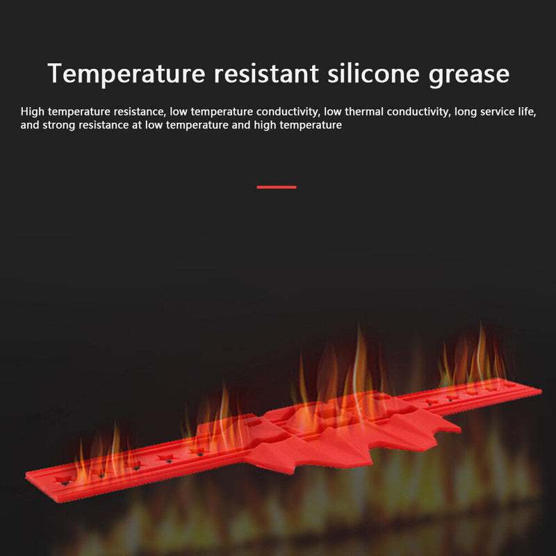 Universal Silicone Motorcycle Silencer Round Oval Exhaust Protector (Red) Newly