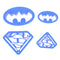 4 pcs Super Hero Batman Superman Cookie Cutters Sugarcraft Cake Decoration Newly