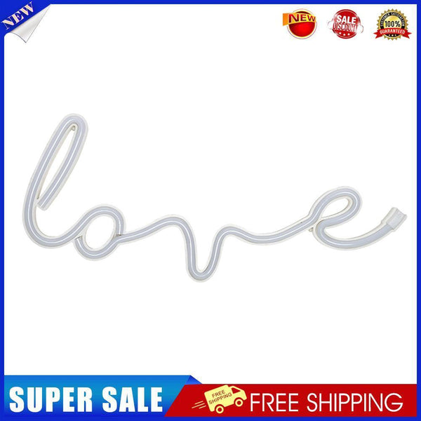 LOVE Sign LED Neon Light USB/Battery Powered Party Decor Lamp (Warm White)