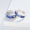 Day Present Romantic Weddings Van Gogh Couple Rings Starry Sky Adjustable