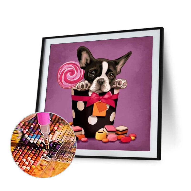 5D DIY Diamond Painting Kits Full Round Drill Dog Mosaic Picture Wall Decor