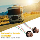 2x 7443 LED Light Bulb Wiring Harness Sockets for Brake Turn Signal Light