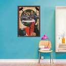 Full Cross Stitch 11CT Halloween Witch Printed Wall Art Crafts Home Decorations
